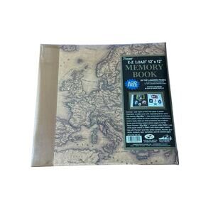 Pioneer E Z Load 12x12 Memory Book Map Travel Scrapbook Album 20 Pages MB10D